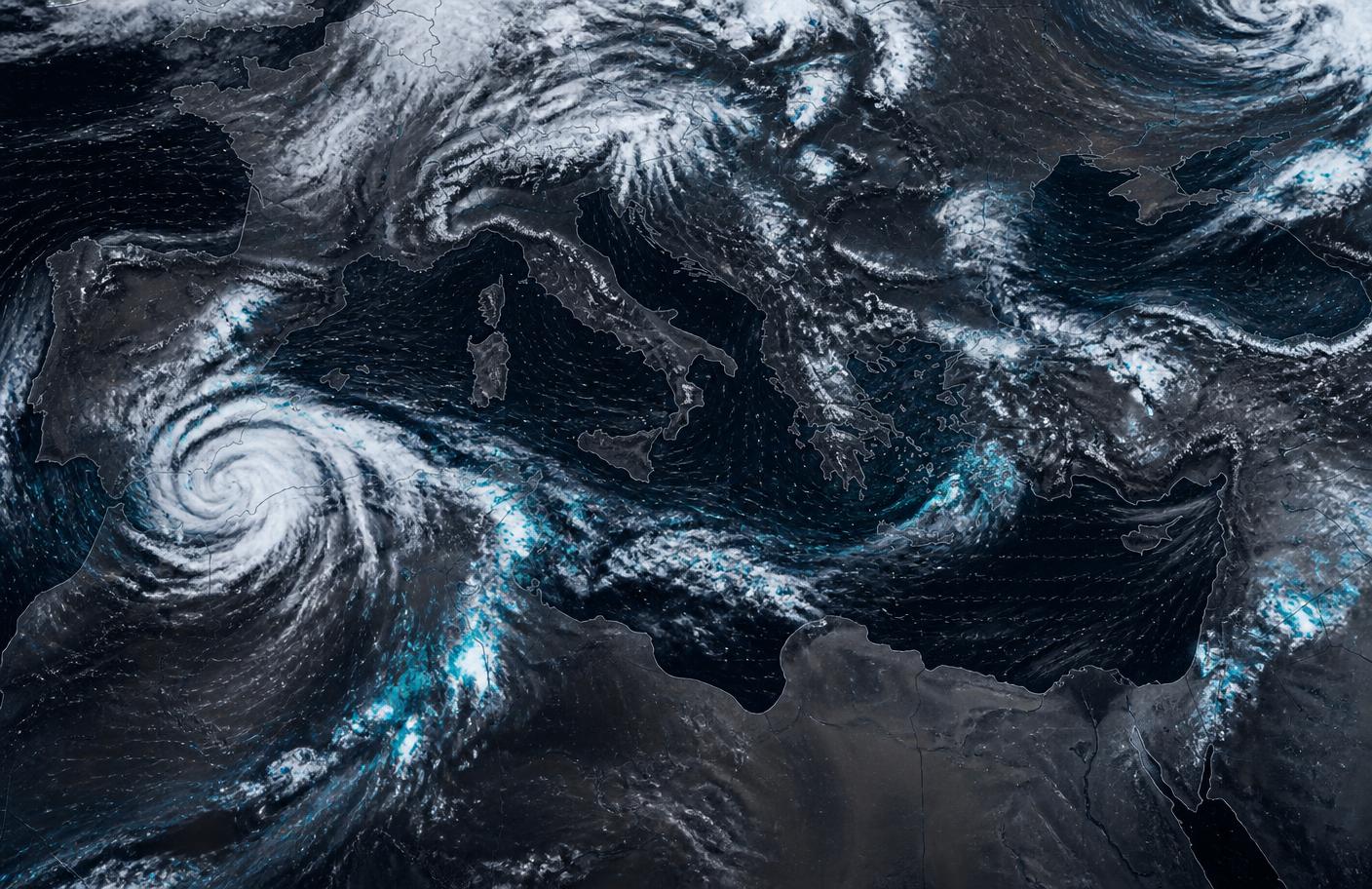Earth observation weather analysis over the Mediterranean
